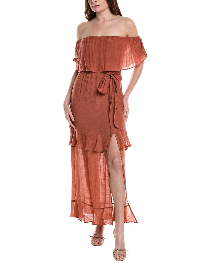 MAISON MAAR MAISON MAAR OFF-THE-SHOULDER MAXI DRESS