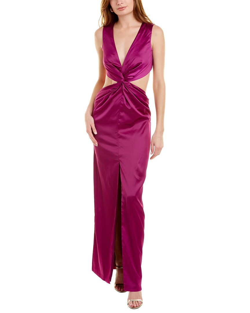 Shop One 33 Social One33 Social By Badgley Mischka Cutout Maxi Dress In Purple