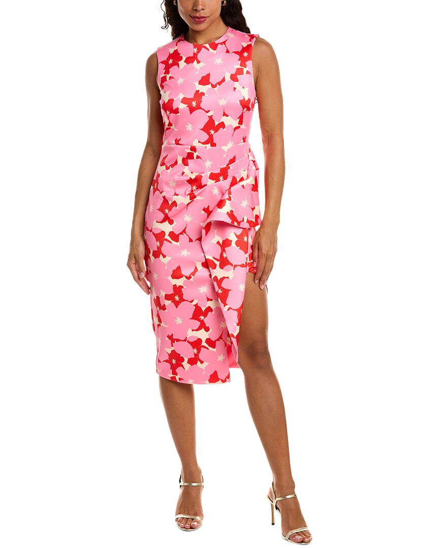 Shop Alexia Admor Valeri Asymmetrical Midi Dress In Pink