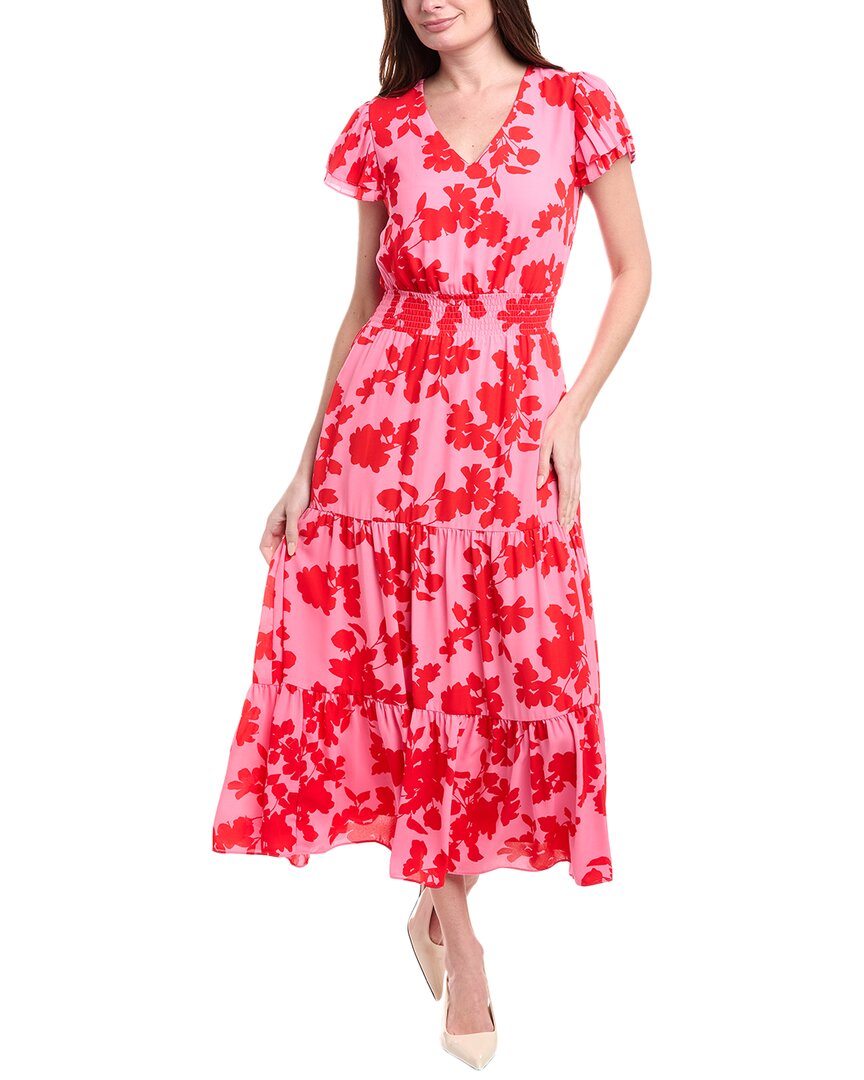 Nanette Lepore Midi Dress In Red