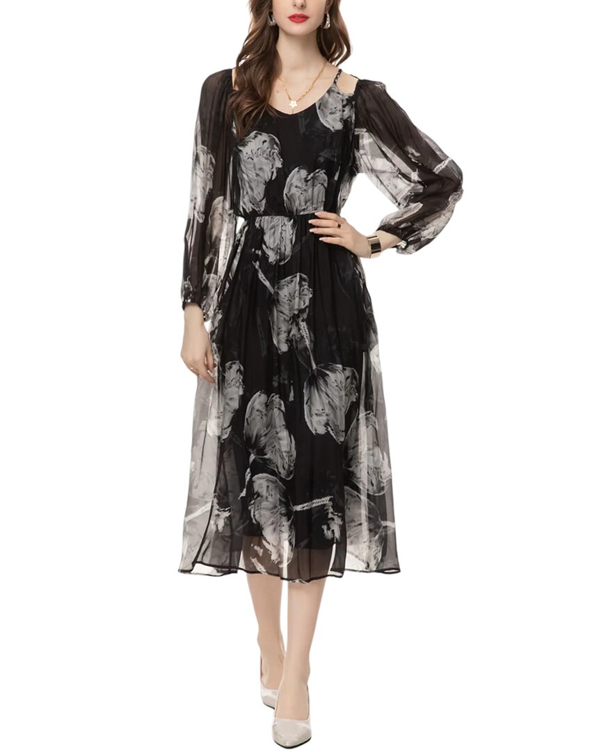 Lanelle Silk Midi Dress