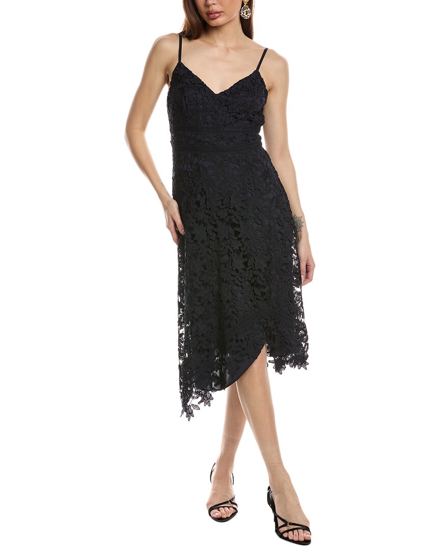 Eliza J Lace A-line Dress In Blue