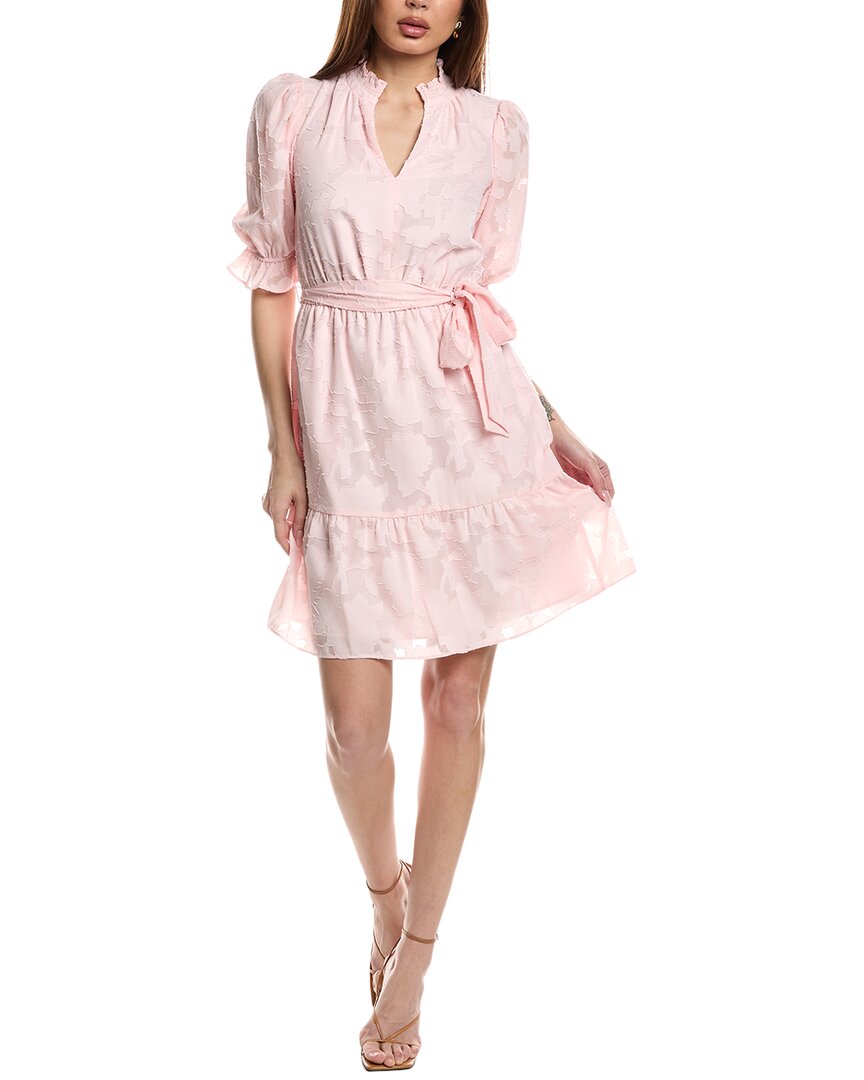 Eliza J Burnout Mini Dress In Pink