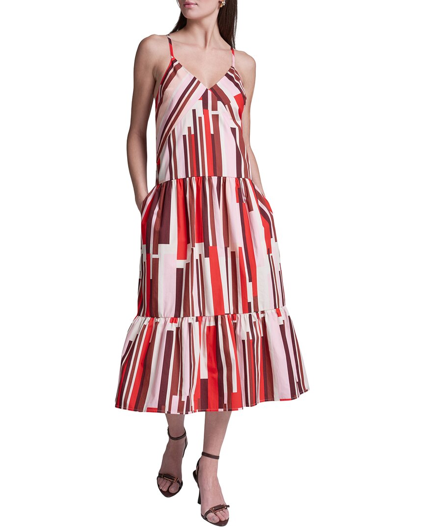 Bcbg Stripe Cotton Maxi Dress In Multi