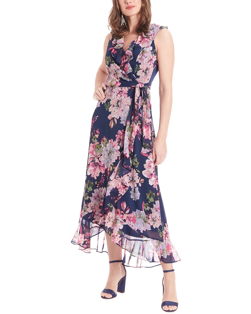 LONDON TIMES LONDON TIMES WRAP DRESS