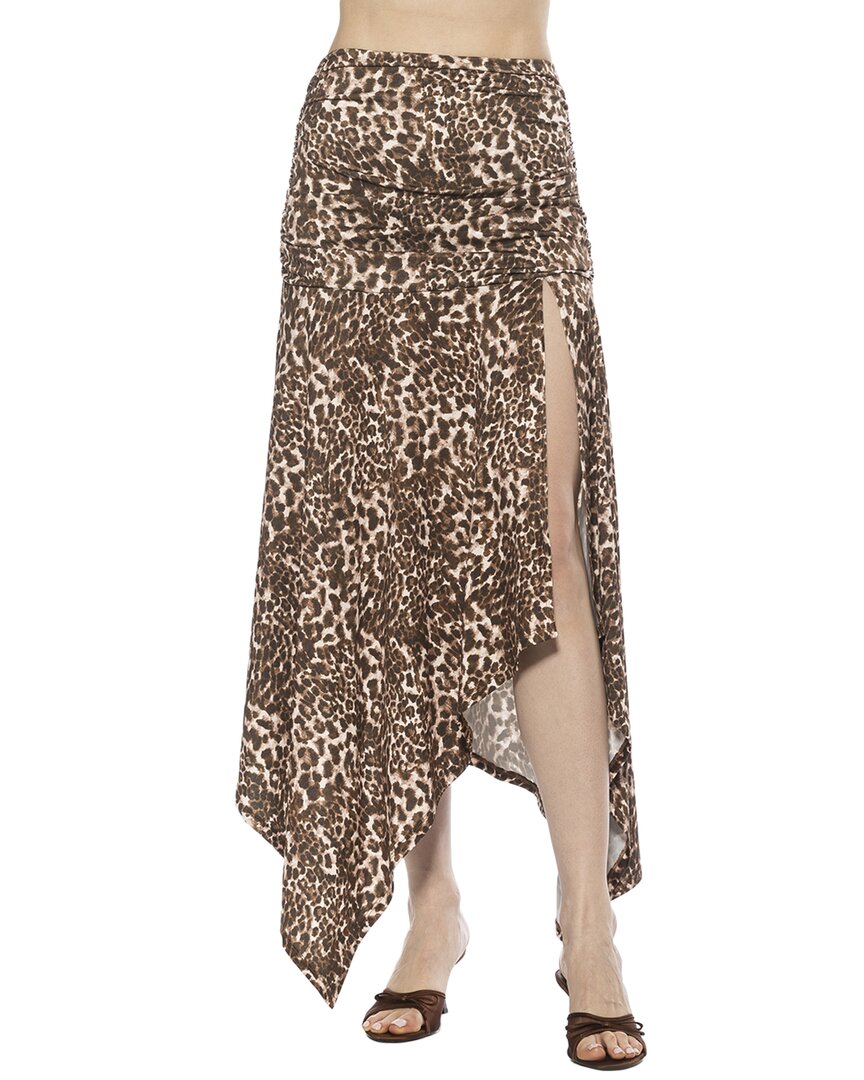 Alexia Admor Kennedy Ruched Slit Maxi Skirt