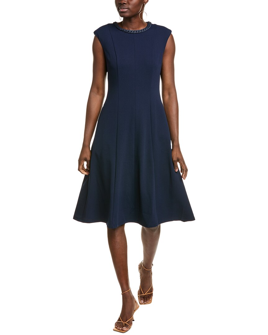 Maggy London Midi Dress In Blue