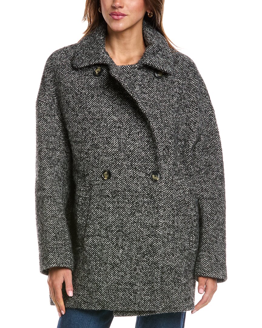 Ba&sh Tolsom Wool-blend Coat In Gray