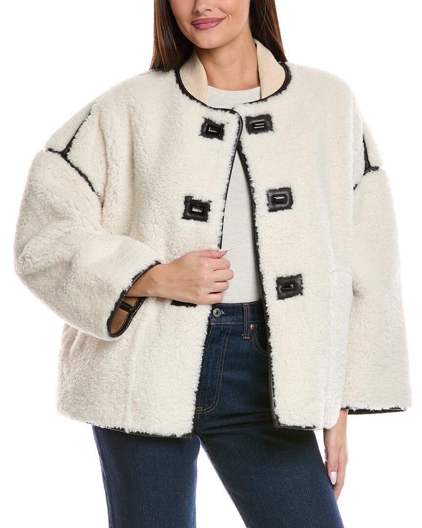 Ba&sh Manteau Maury Coat In White