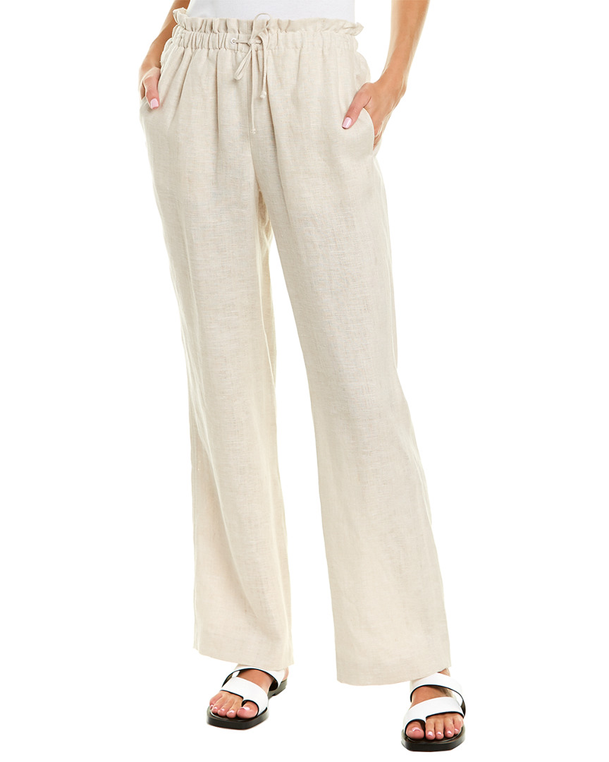 Tahari Asl Linen Pant Women's Beige 4 | eBay