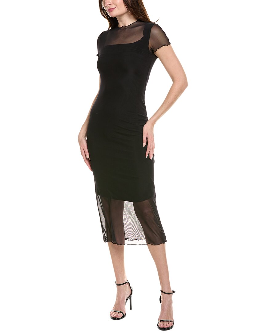 Bebe Mesh Maxi T-shirt Dress