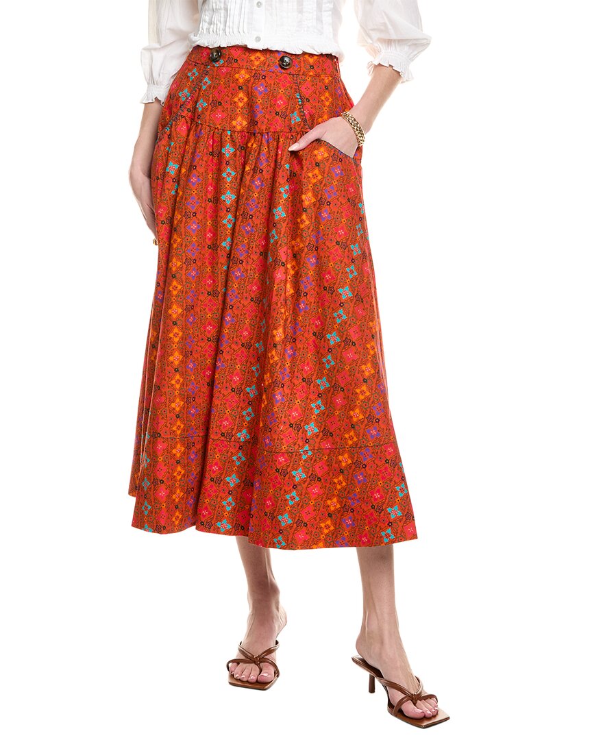 Saloni Della Skirt In Purple