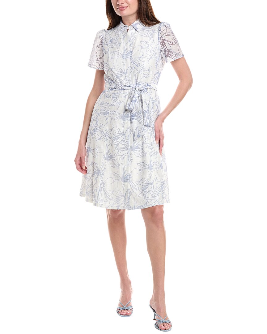 Anne Klein Burnout Lace Shirtdress