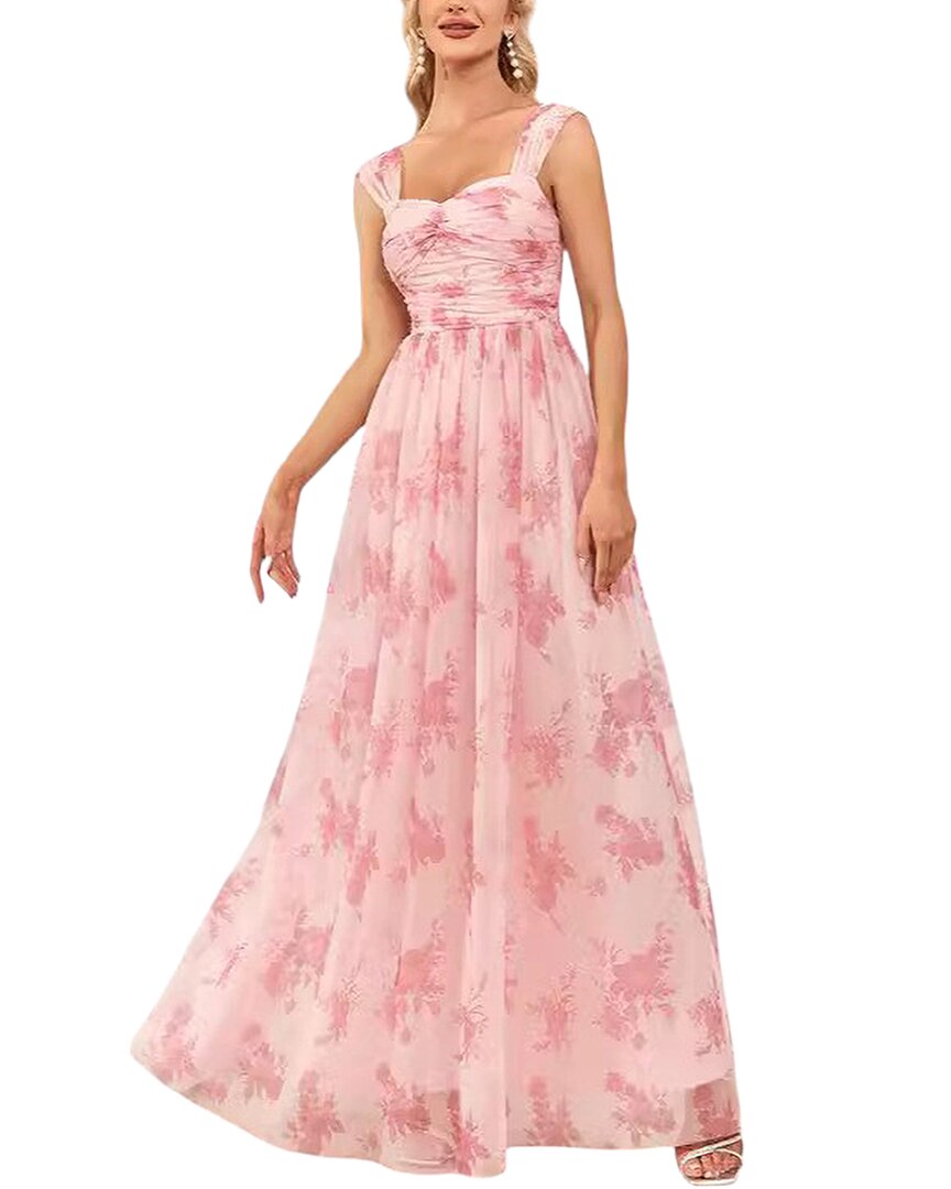 Luna Tuccini Maxi Dress In Pink