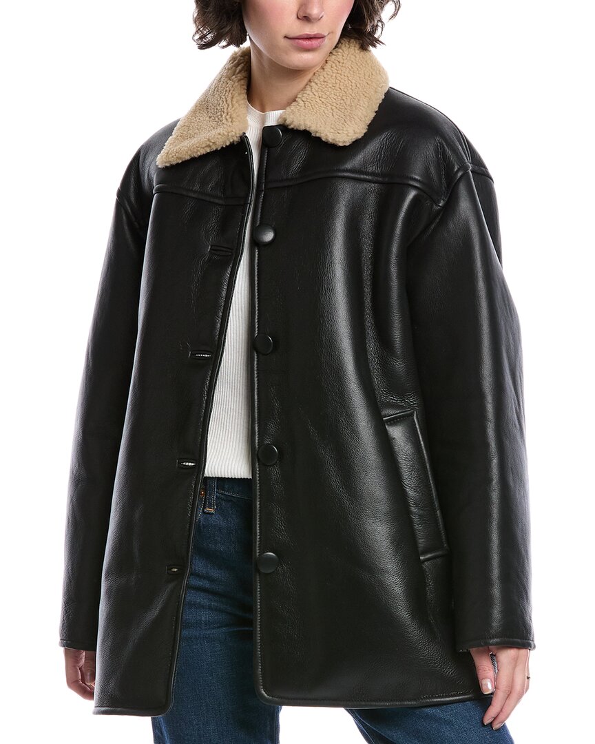 Rag & Bone Jackson Shearling Jacket In Black