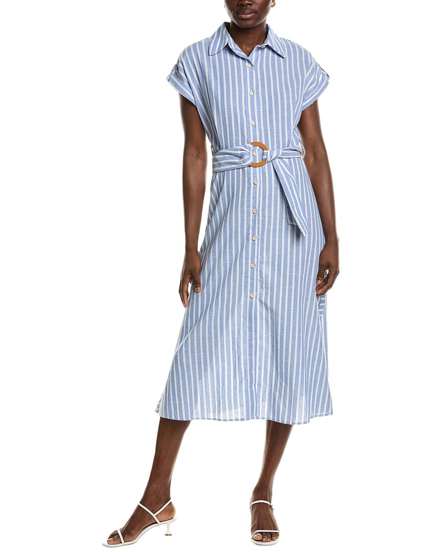 Ipponelli Midi Shirtdress In Blue