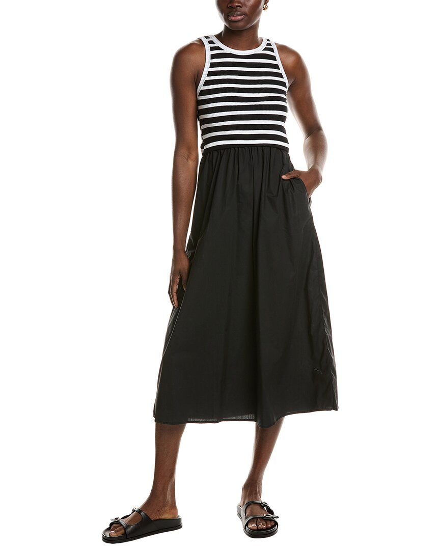 Ellen Tracy Mixed Media Midi Dress