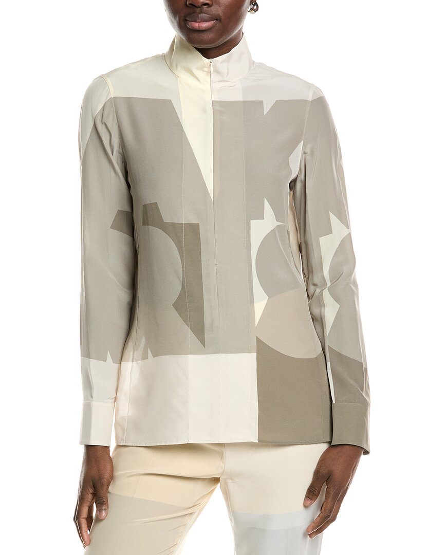 Akris Silk Blouse In White