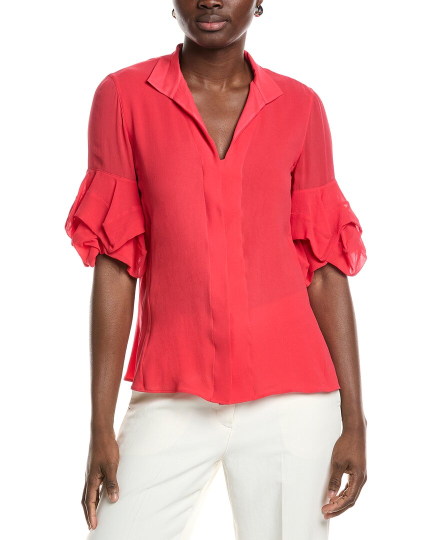 Akris Silk Blouse In Red
