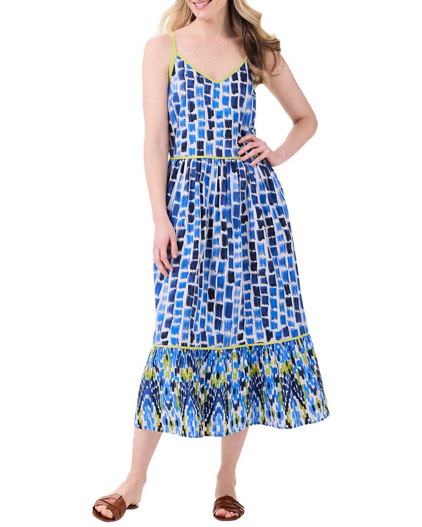 Nic + Zoe Brushstroke Blues Cotton Sundress