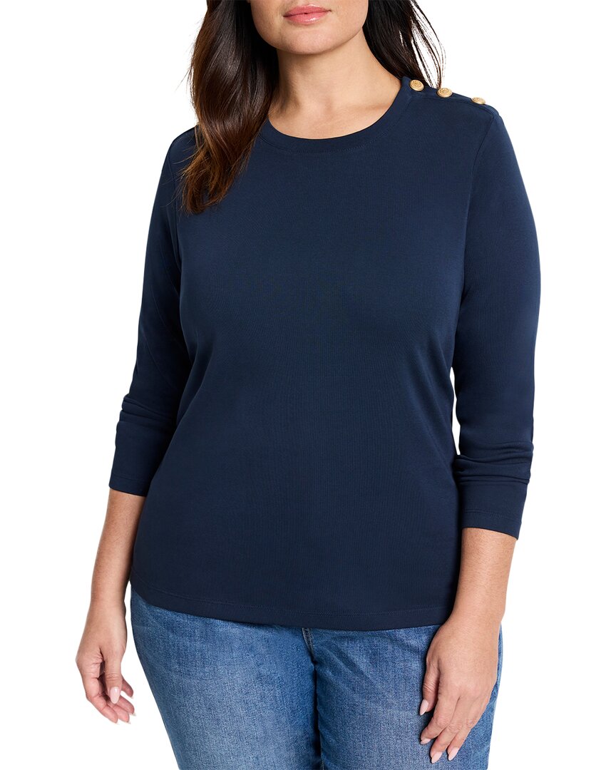 Nic + Zoe Nic+zoe Petite Button Shoulder Top