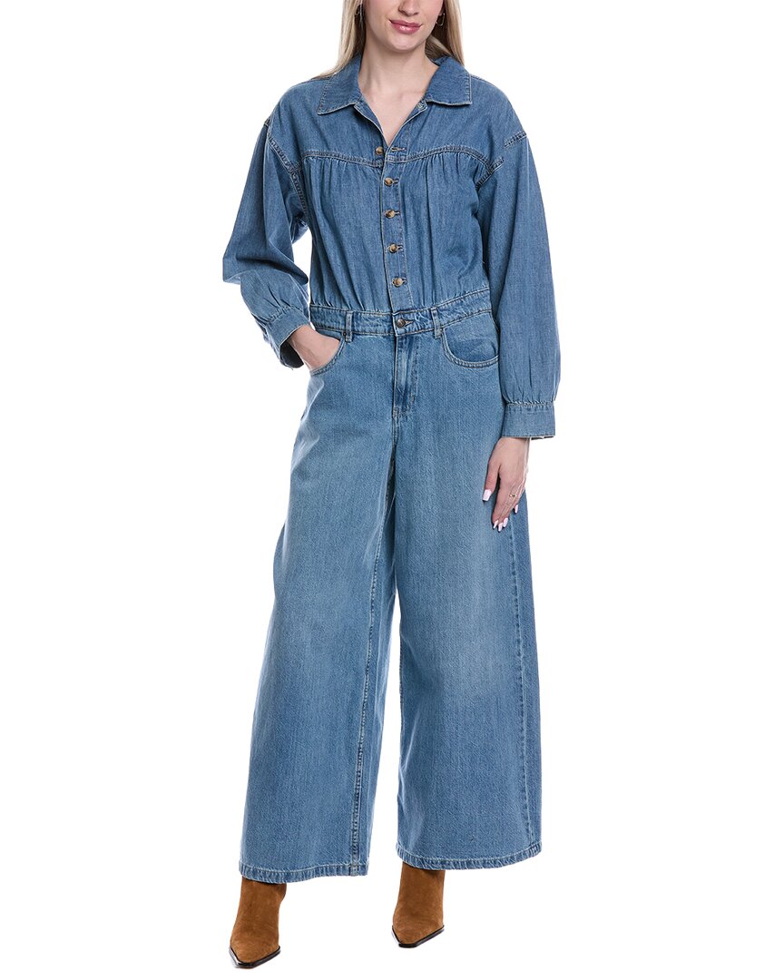 Free People Carpe Diem Jumpsuit In Blue