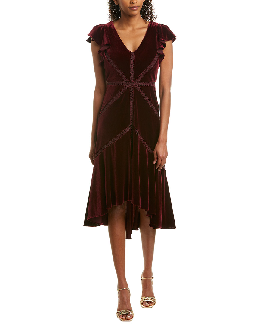Taylor Midi Dress Women's Red 2 | eBay