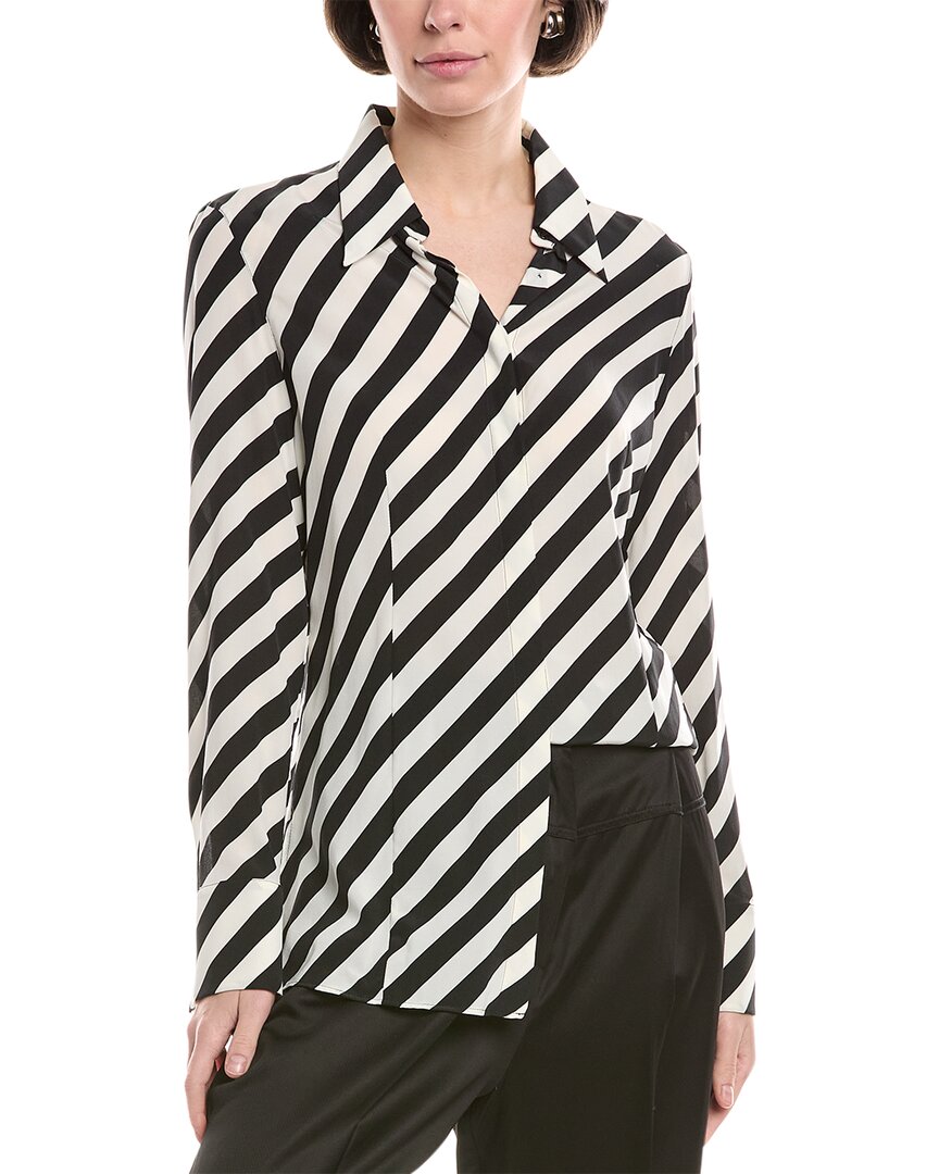 Shop Akris Silk-blend Blouse