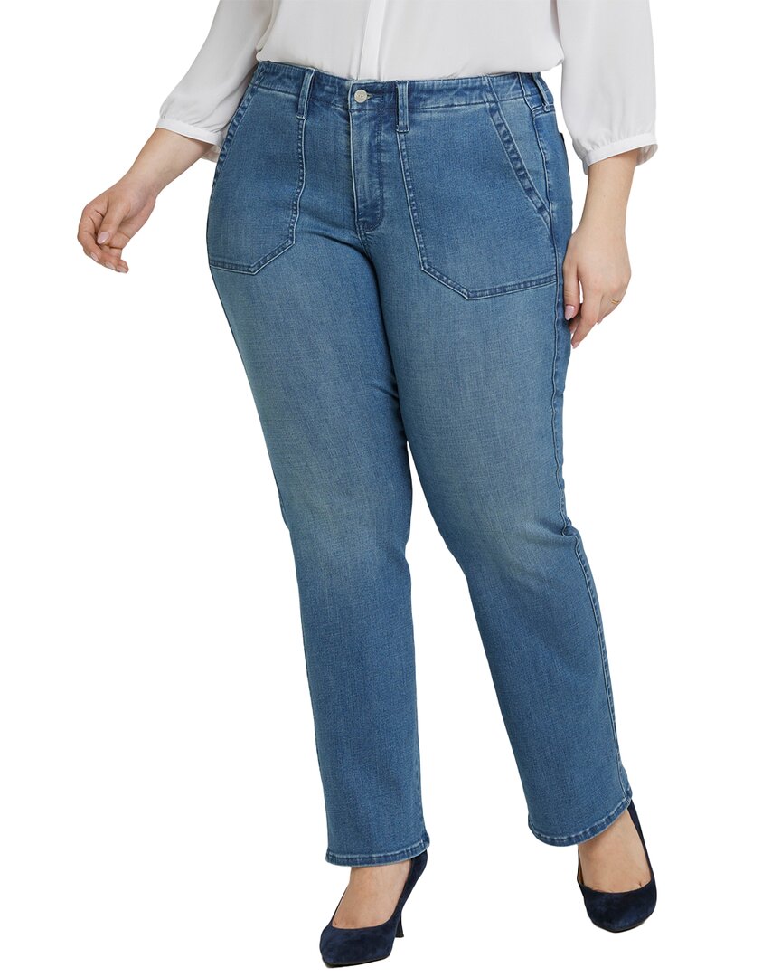 Nydj Plus Barbara Stunning Bootcut Jean In Blue