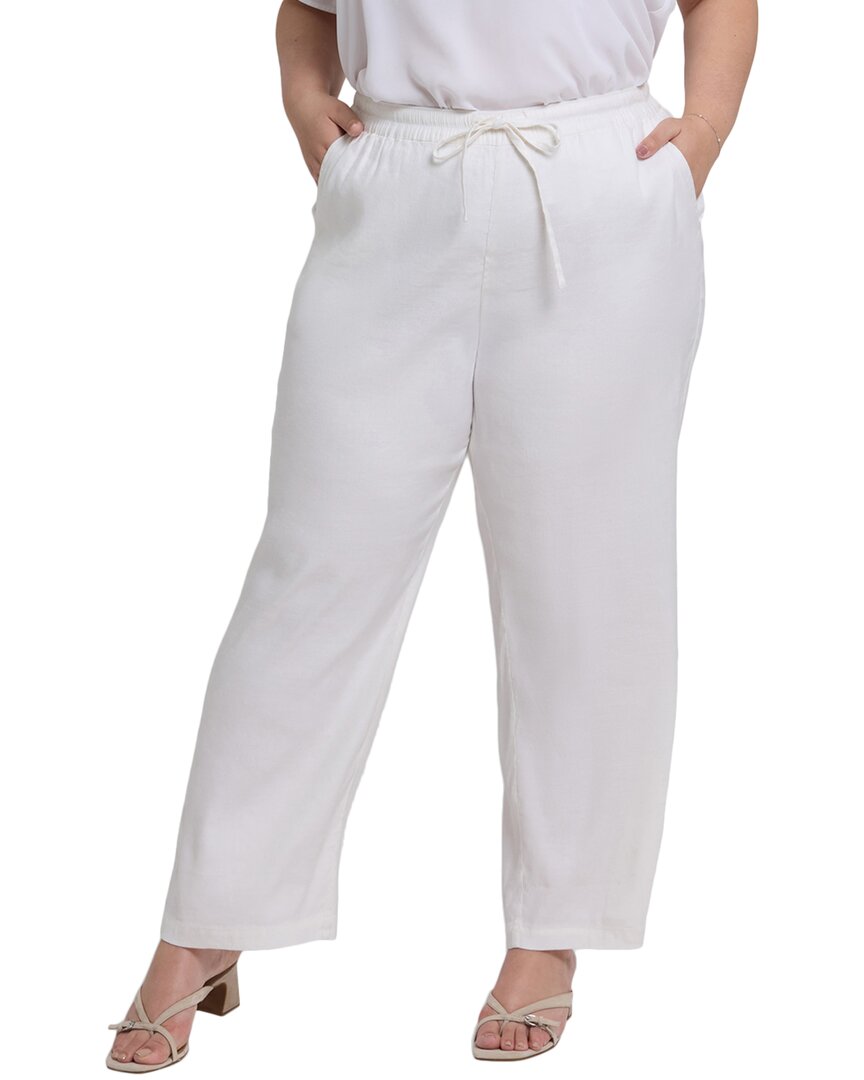Shop Nydj Plus Relaxed White Pant Jean