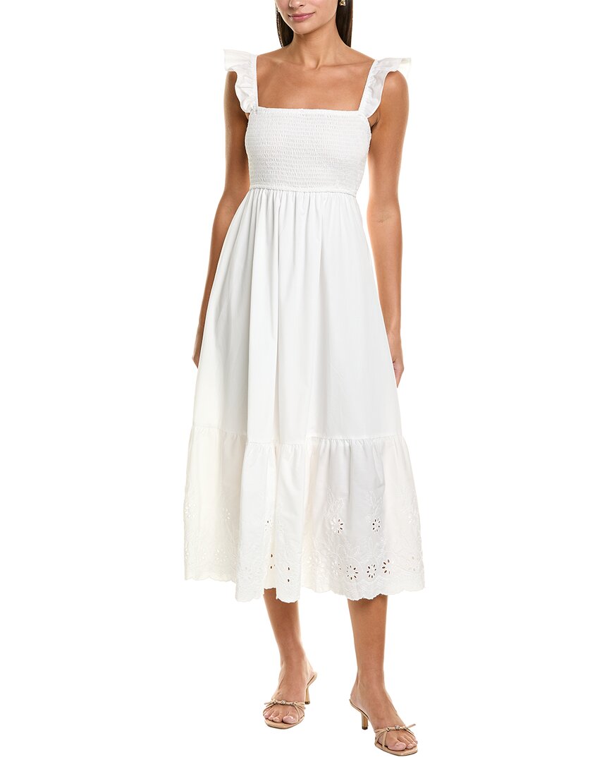 Maison Maar Midi Dress In White