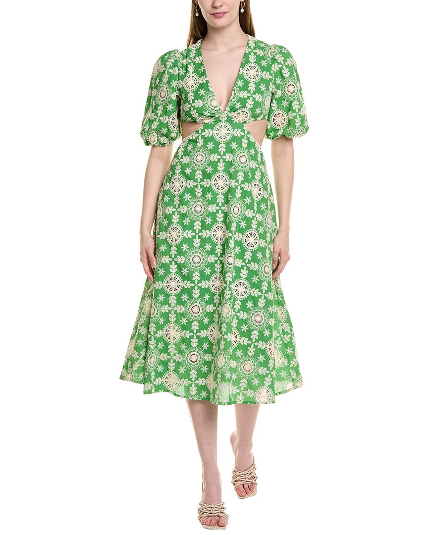 Jl Luxe Midi Dress In Green