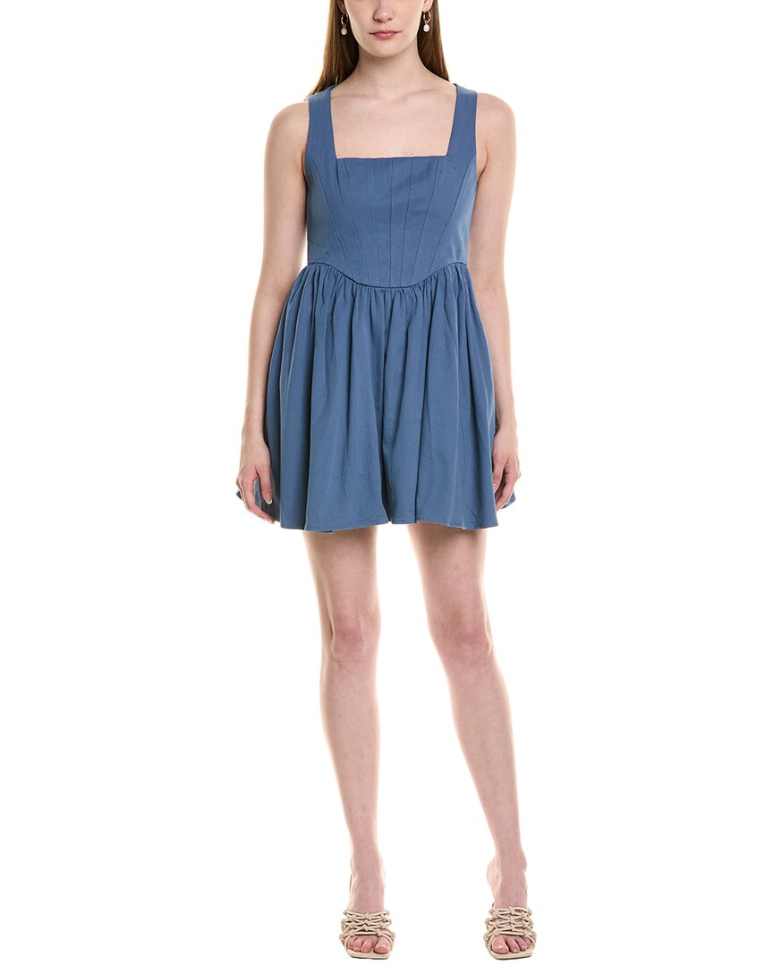 Jl Luxe Corset Mini Dress In Blue