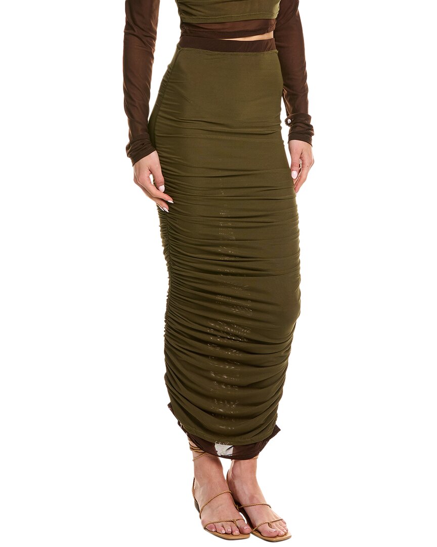 Rare London Mesh Midi Skirt