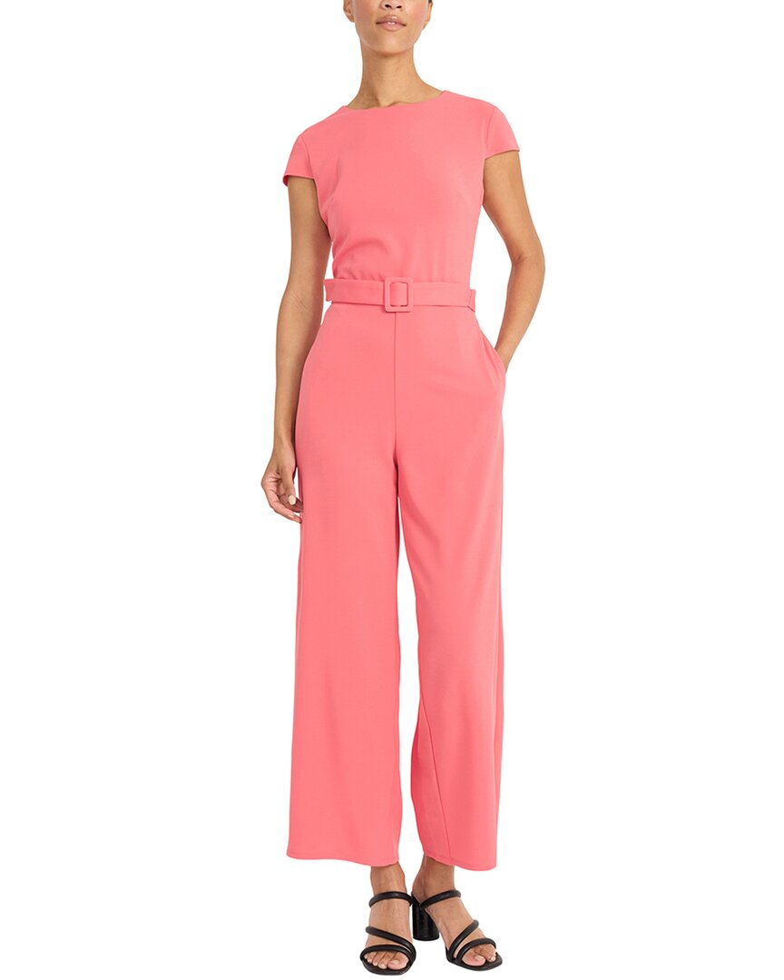 Maggy London Cap Sleeve Belted Jumpsuit