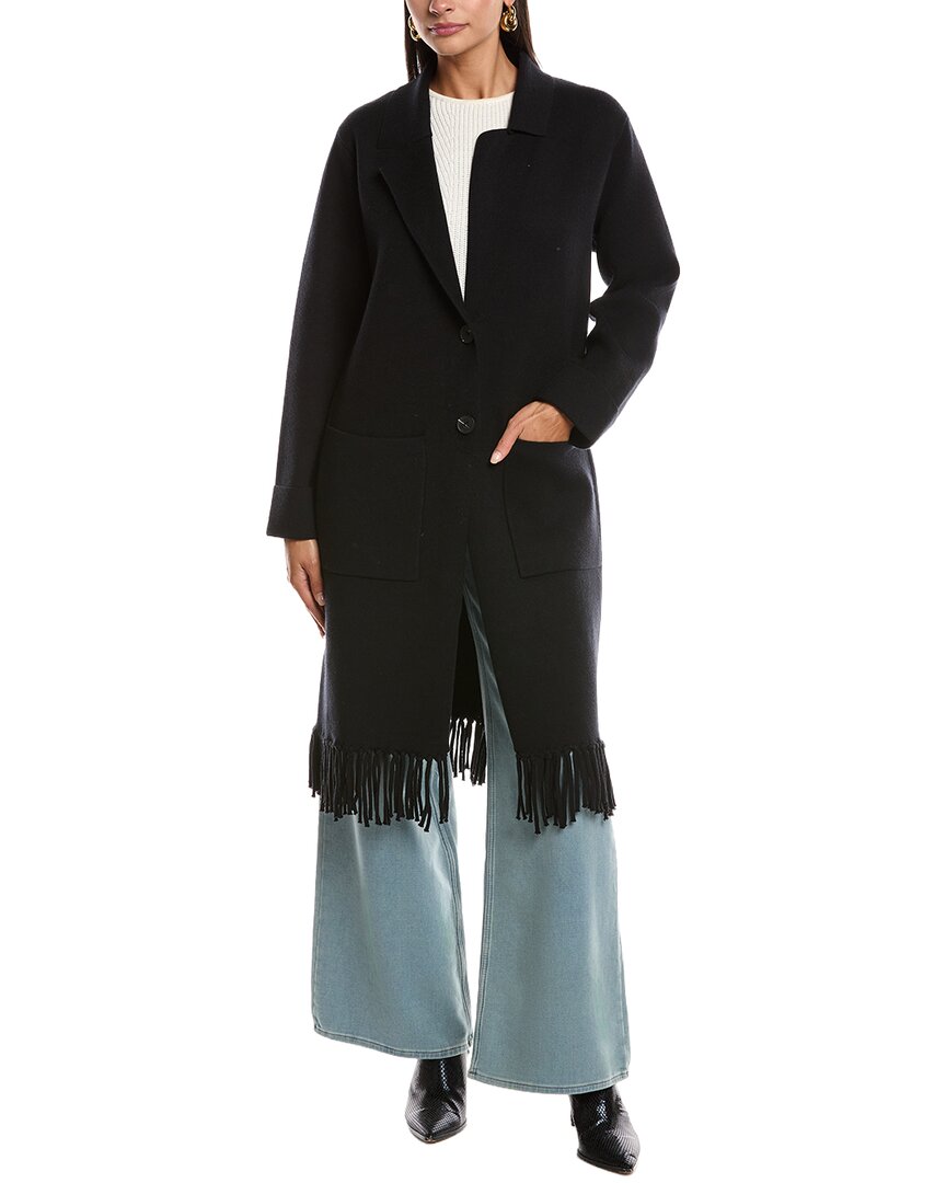 Stella + Lorenzo Long Coat In Multi