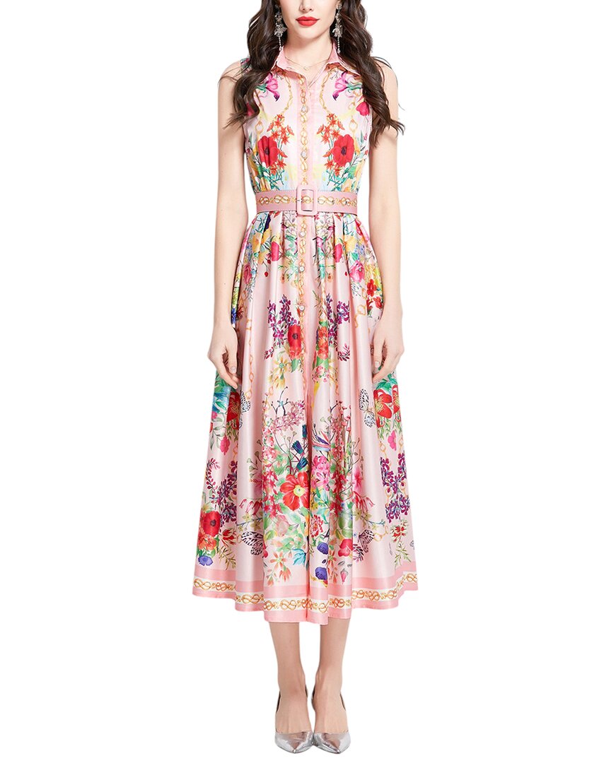 Kaimilan Midi Dress In Pink