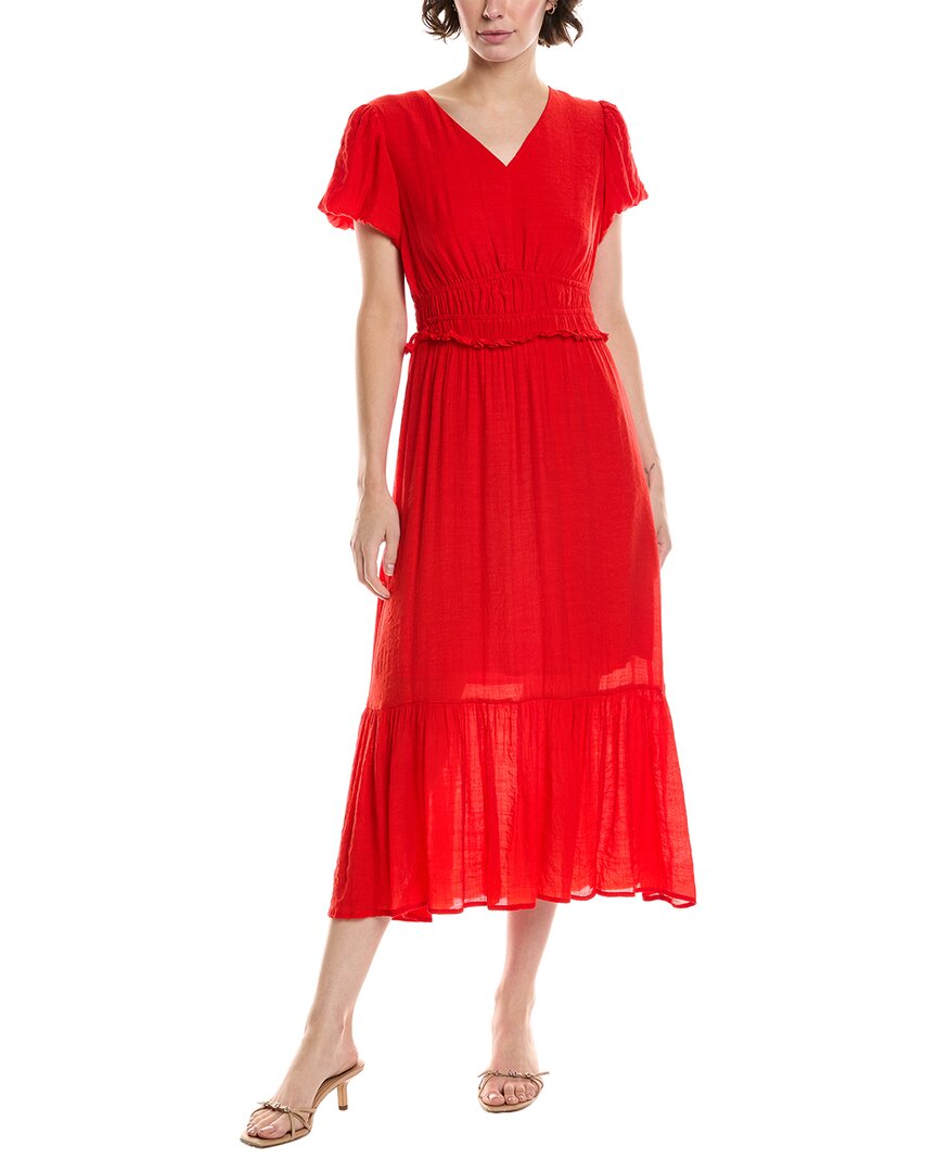 Nanette Lepore Midi Dress In Red
