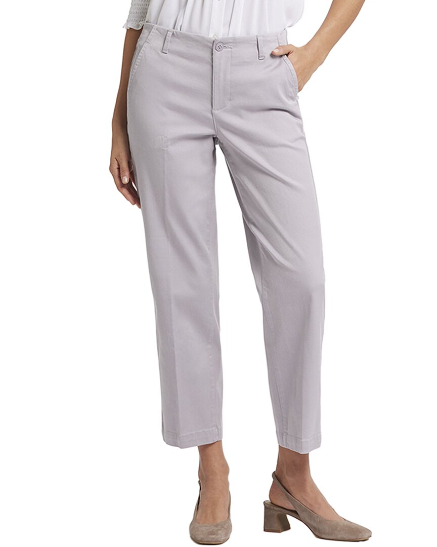 Nydj Marilyn Pearl Grey Ankle Crop Jean