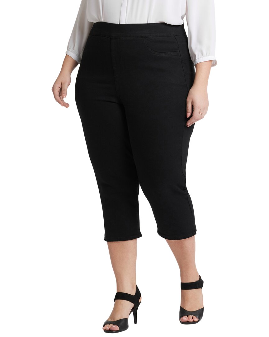 Nydj Plus Dakota Overdye Black Crop Jean