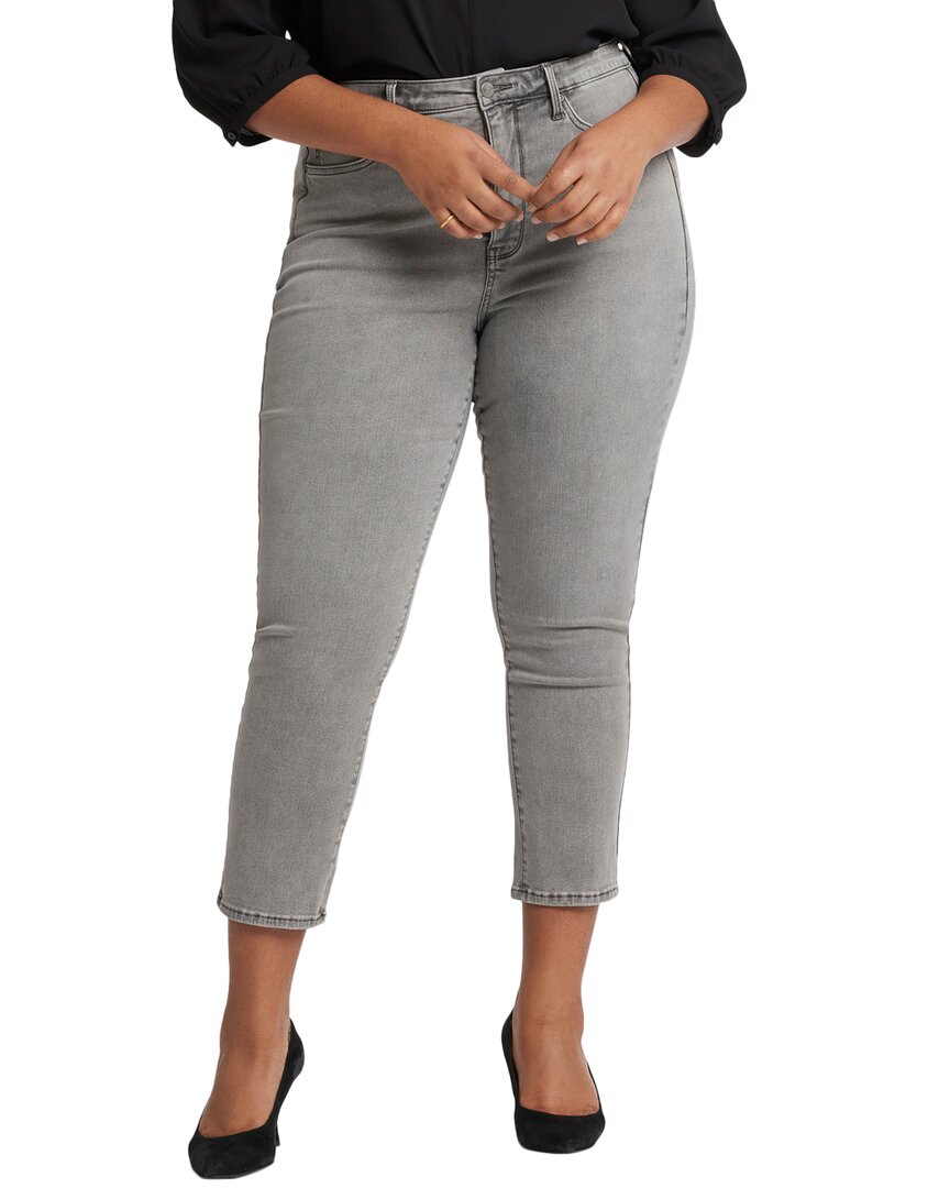 Nydj Plus Sheri Islandpines Slim Jean In Gray