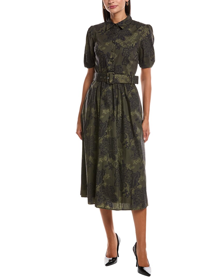 Hutch Parker Shirtdress In Green