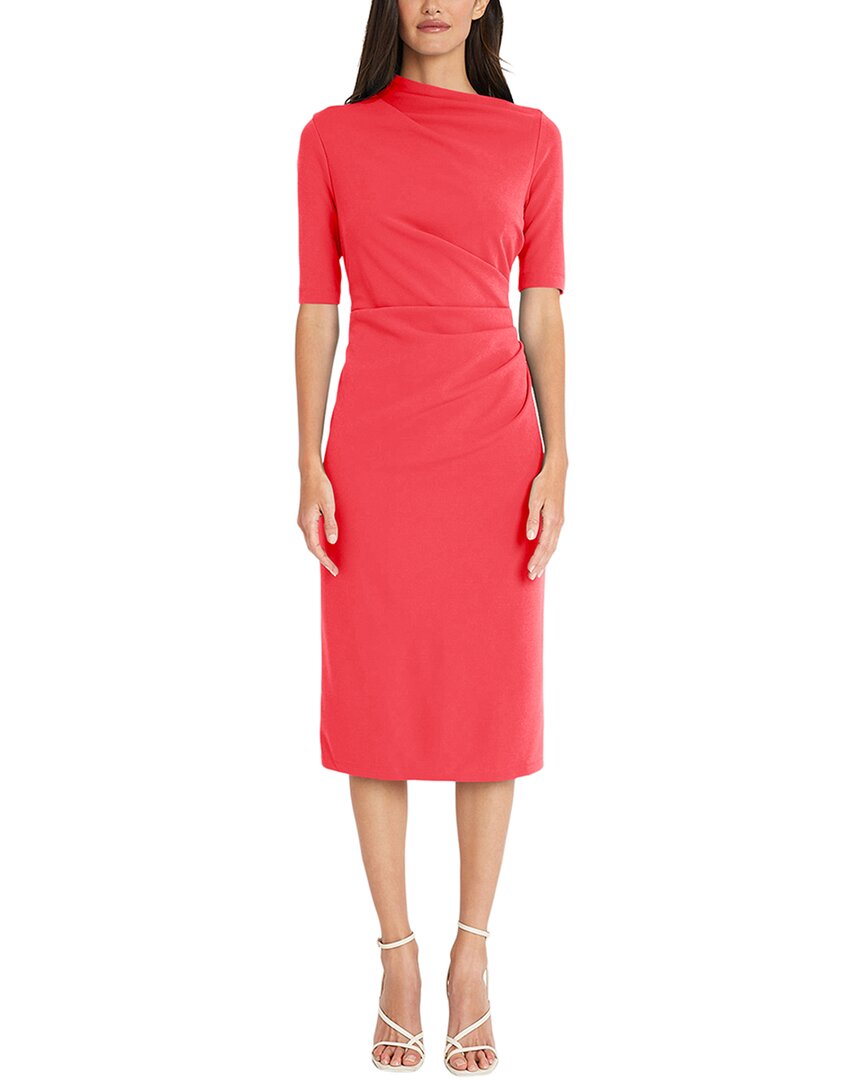 Maggy London Midi Dress In Red