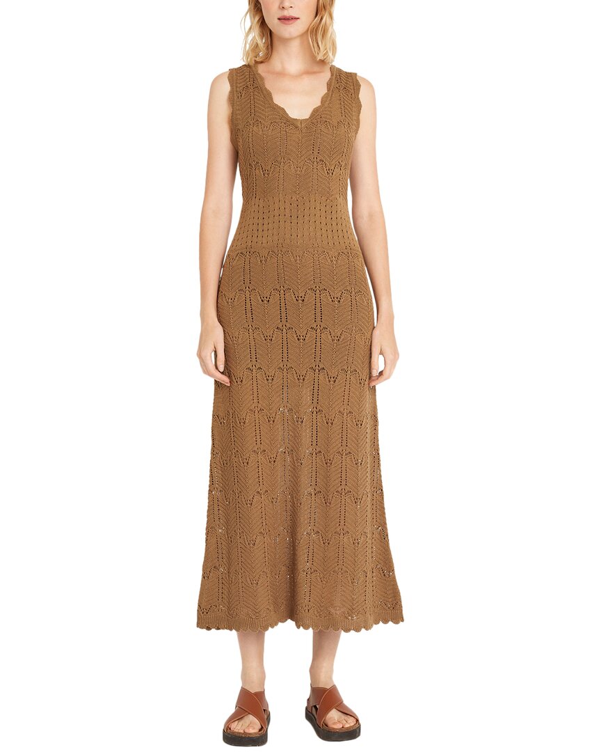 Luxely Linen-blend Midi Dress