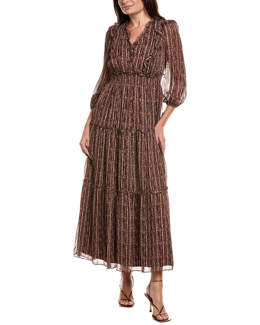 Maison Tara Lorela Maxi Dress In Brown