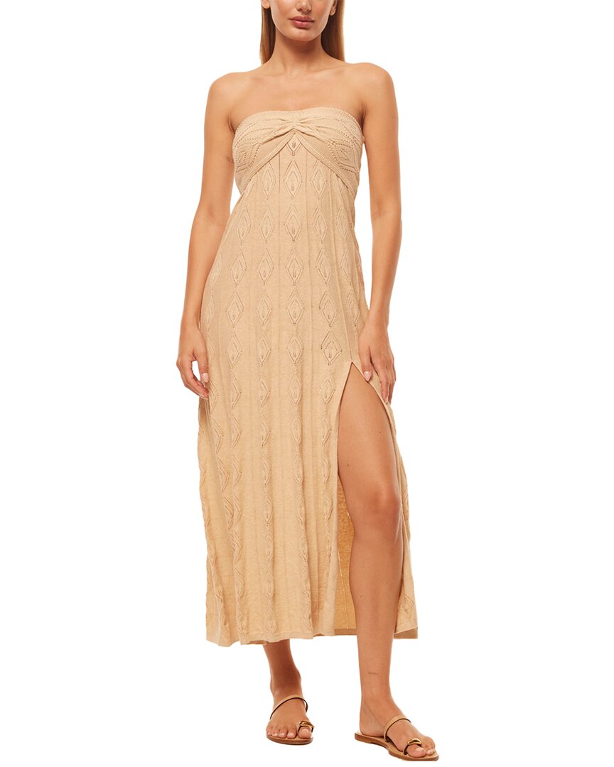 Misa Los Angeles Aicha Dress In Nude