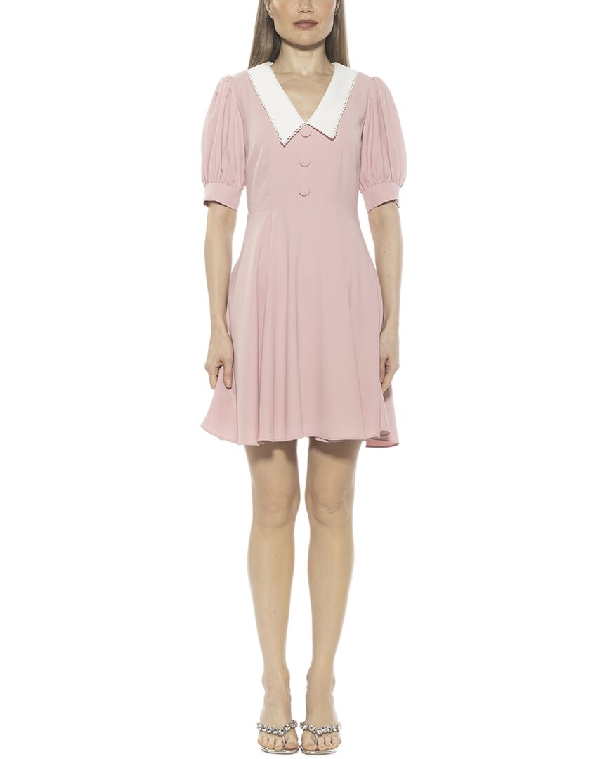 Alexia Admor Carys Puff Sleeve Fit & Flare Dress In Pink