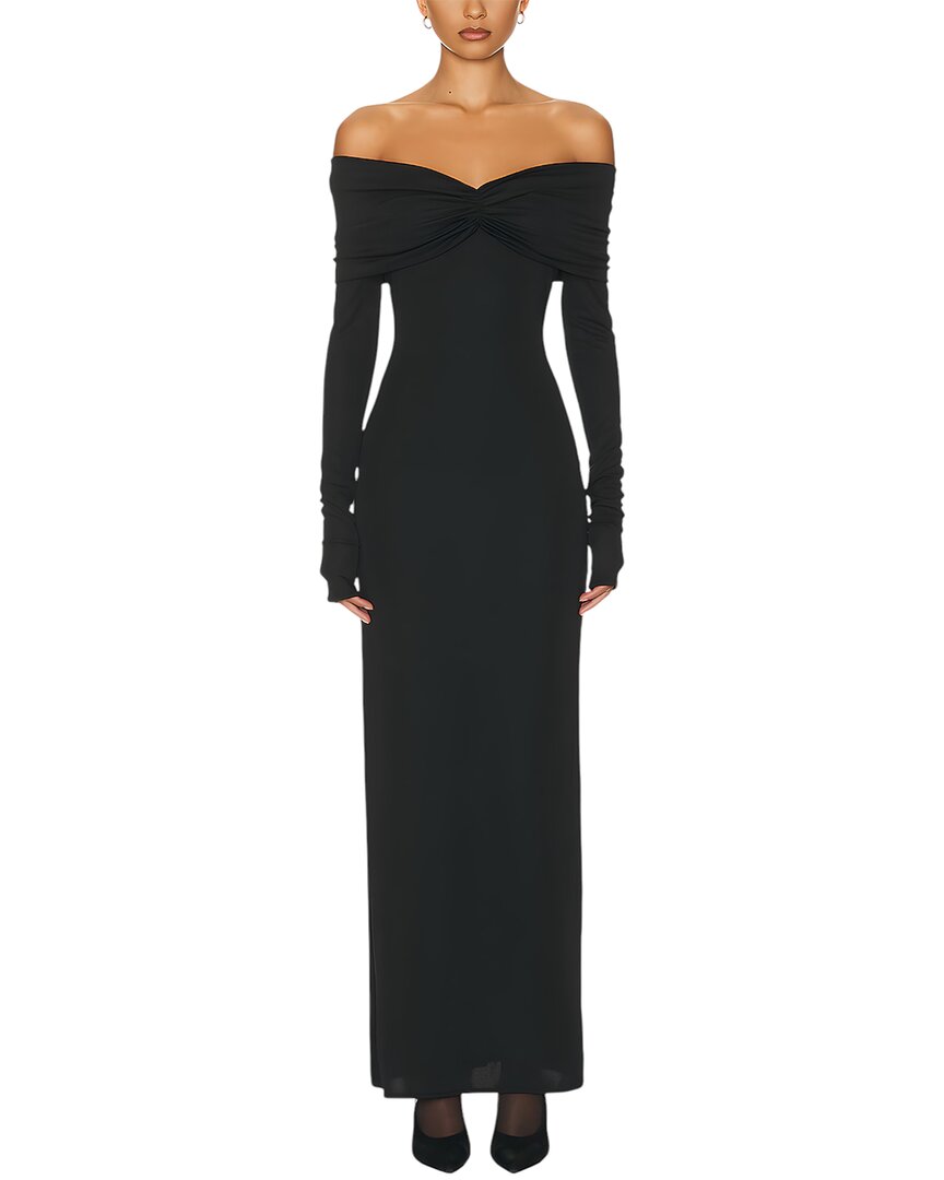 Adele Berto Maxi Dress In Black