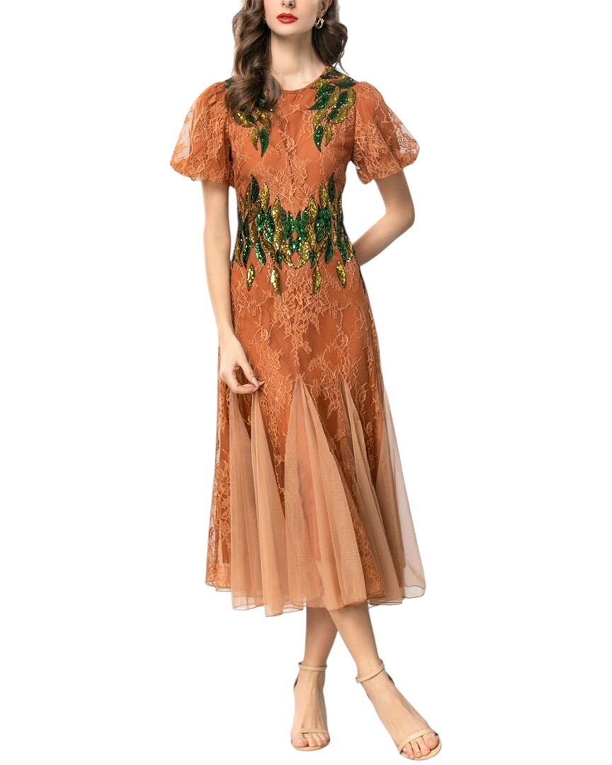 Burryco Brc By Dress In Orange