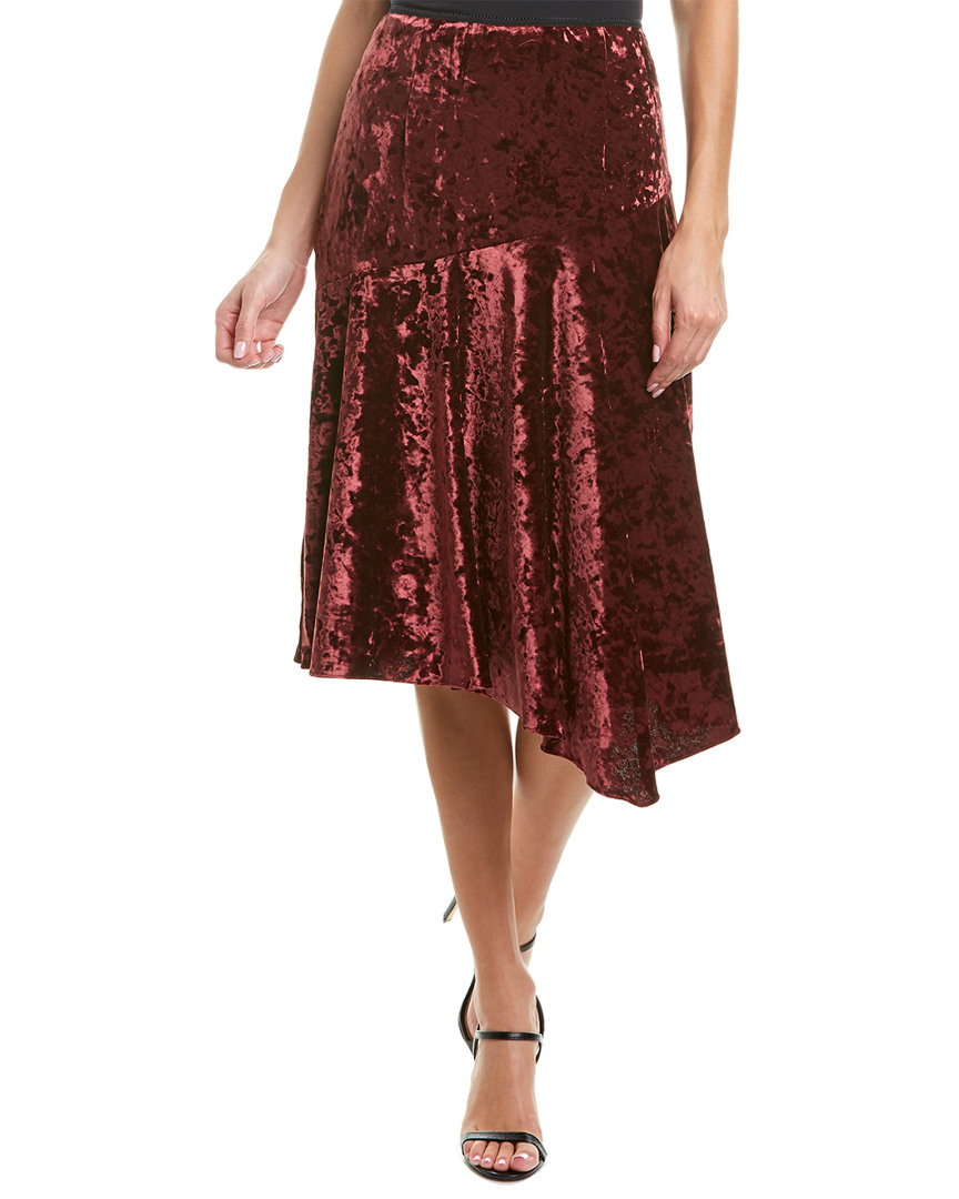 Image of Nanette Lepore Silk-Blend Midi Skirt